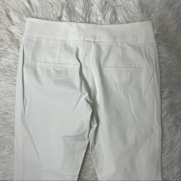 New Veronica Beard Roxy Baby Bell Front Zip Pocket Ankle Pant White - Picture 11 of 12